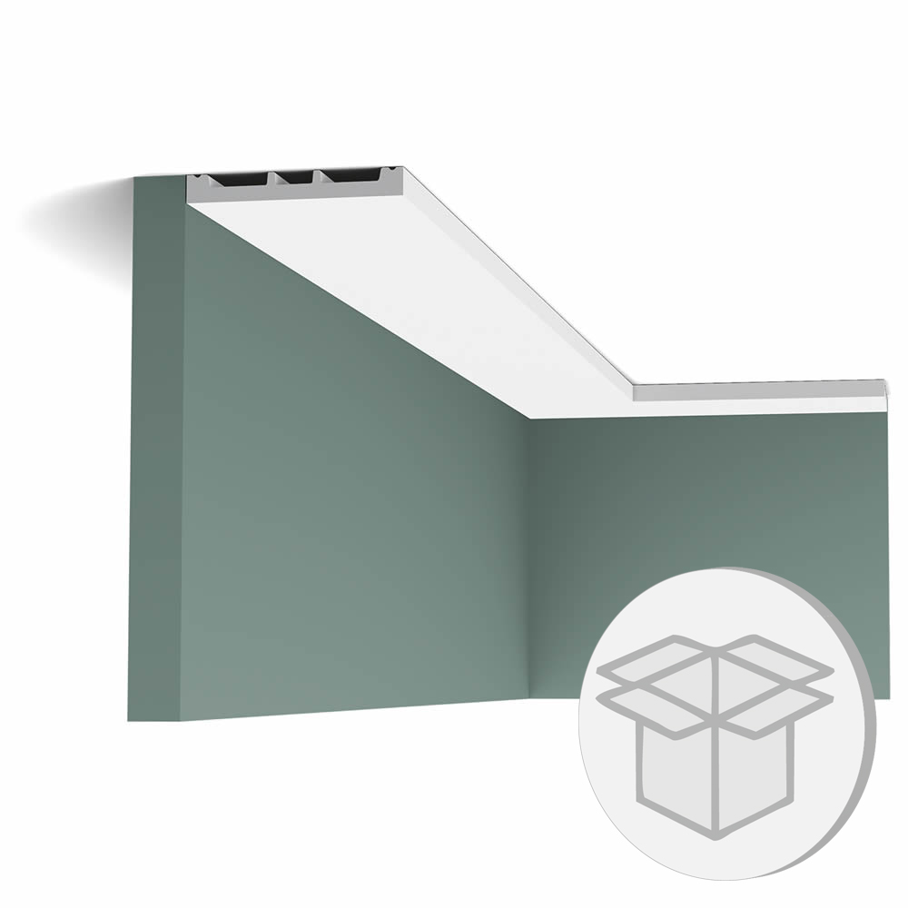 26er Stuckleisten Box SX163 Fußleiste Orac Decor Square Multileiste