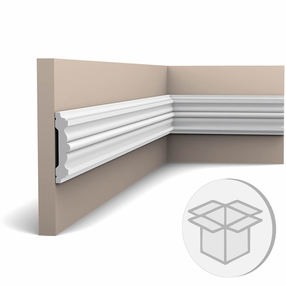 10er Stuckleisten Box P9020 Wandleiste Orac Decor Stuckleiste
