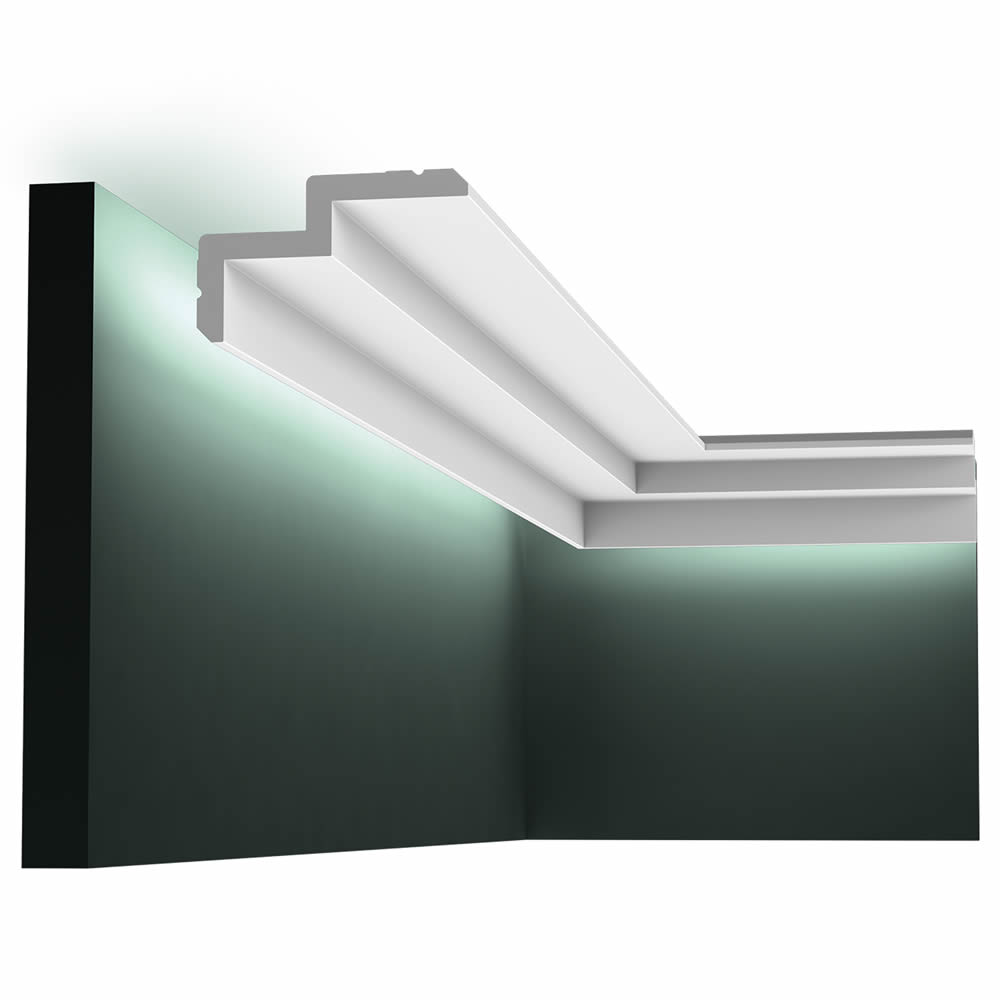 Gardinenleiste Treppenstufen Optik modern C390 Orac Decor Lichtleiste