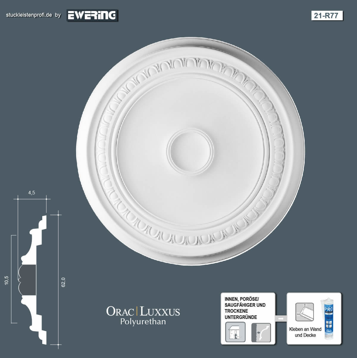 Rosette R77 Orac Decor Stuckelement