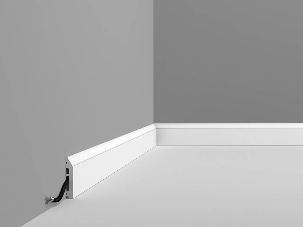 Fußleiste elegant Kabel verstecken SX172 Orac Decor Abdeckleiste