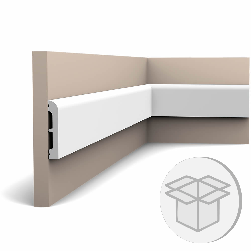24er Stuckleisten Box SX183F Flexible Fußleiste Orac Decor Cascade Multileiste