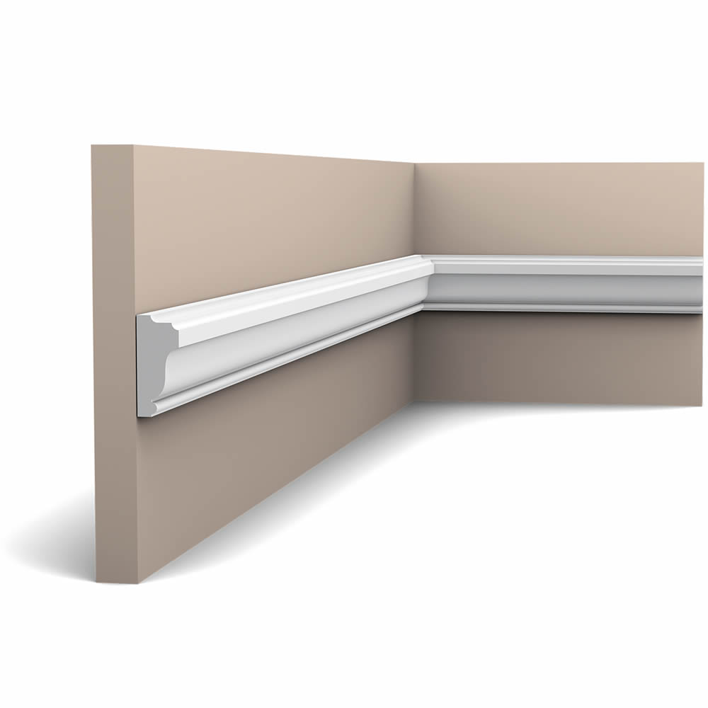 Wandleiste modernes Landhaus Design vielseitig einsetzbar PX117 Stuckleiste