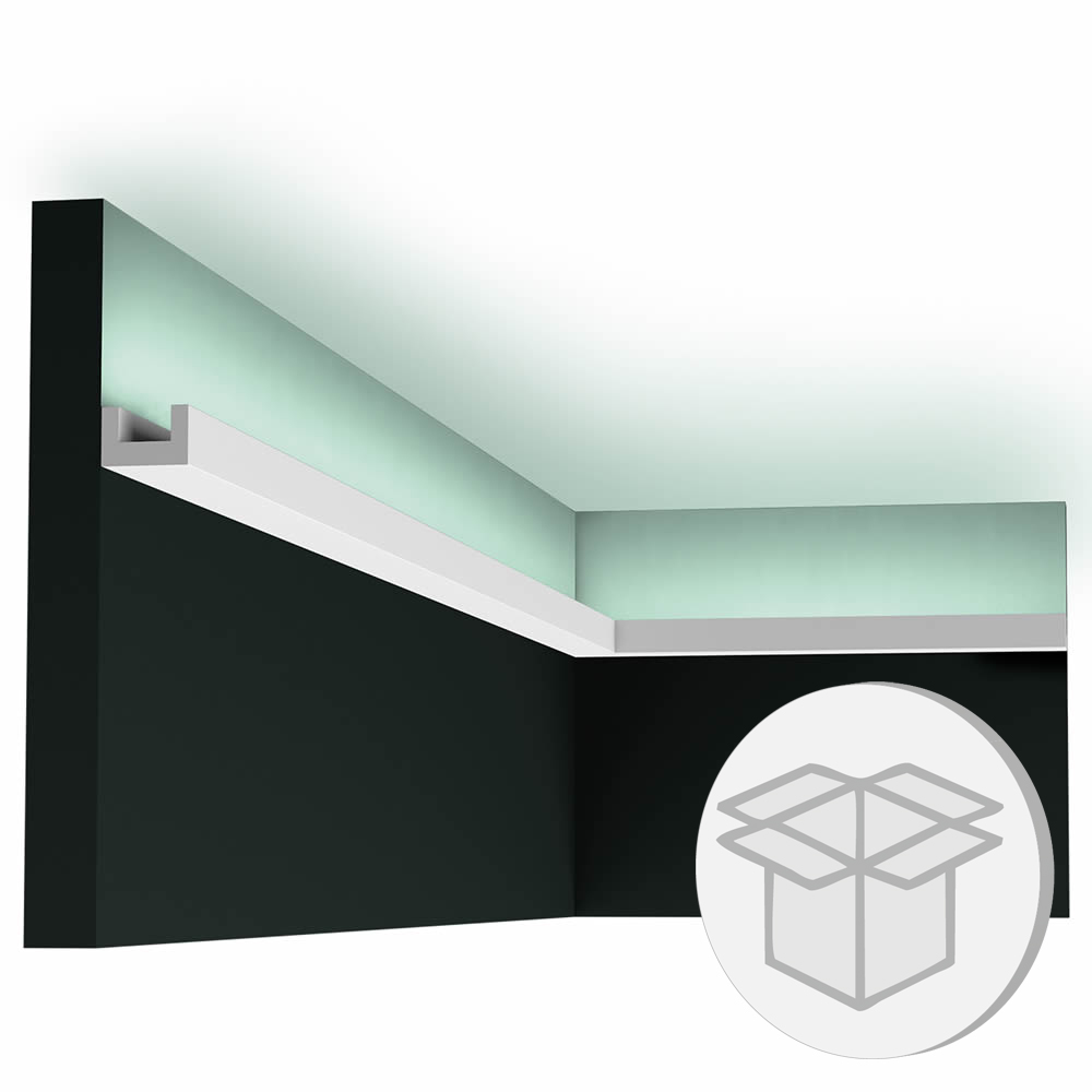 50er Stuckleisten Box CX190F Flexible Deckenleiste Orac Decor Lichtleiste